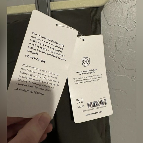 ATHLETA Brooklyn Mid Rise Ankle Pant 12 | Mountain Olive #198671 NEW - Picture 5 of 13